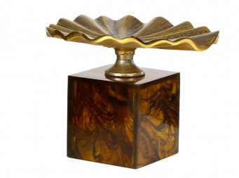AK.JB0128 AMBER KADEL YAPRAK 22*22*10 CM